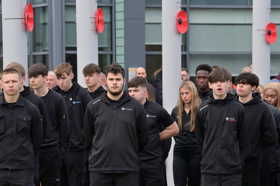 University of Bolton Group pays tribute to the fallen in Remembrance Day service on campus   