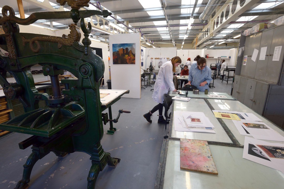 The University of Bolton print room