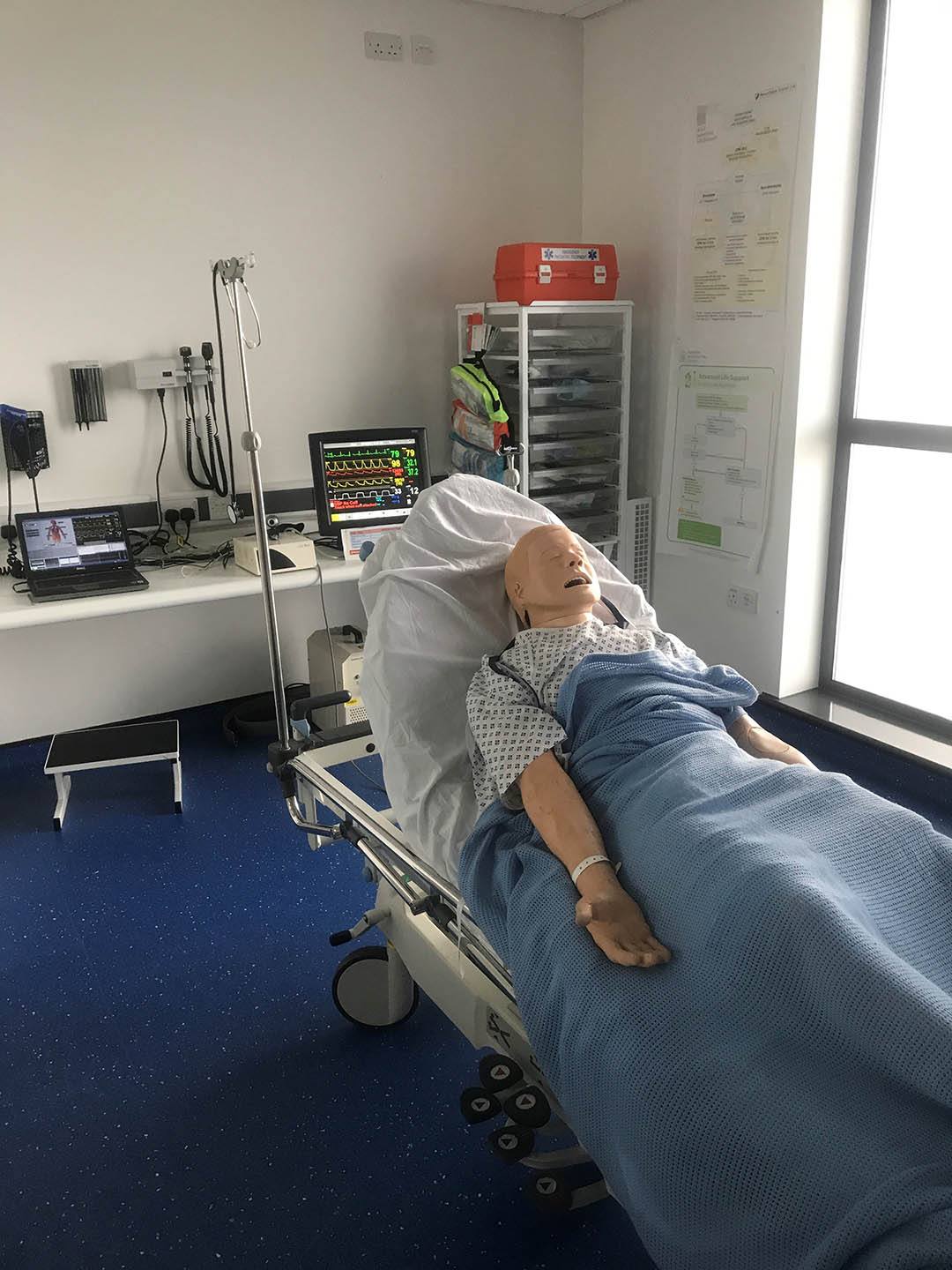 Resuscitation room in a Clinical Simulation Suite (CSS) in Bolton One