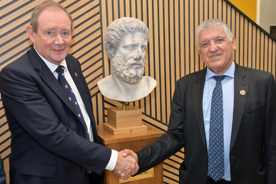 University of Bolton, Greater Manchester’s School of Medicine unveils bust of ‘father of medicine’ Hippocrates